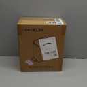 CEROELDA Small Bathroom Trash Can with Lid Soft Close-5L/1.3 Gal Slim Garbage Can-Metal Step Wastebasket-Rectangle Narrow Waste Bin for Office, Bedroom, Toilet, Live Room-Black