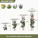 Trellis for Climbing Plants Outdoor - 69"(H), Expandable and Rust-Proof Metal Plant Support, Easy Installation, Garden Trellis for Potted Roses, Vines, Jasmine(1 Pack), 69"H-1pcs
