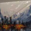 New York City Wall Art Modern Abstract Wall Art For Living Room 24 × 48 In