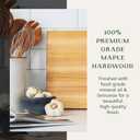 The Boardsmith Essential Hard Maple Cutting Board, Made in USA, 16"x10"x1"