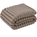 Bedsure GentleSoft Light Brown Fleece Blanket for Couch - Cozy Soft Blankets for Women, Cute Small Throws for Girls, 50x70 Inches