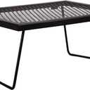REDCAMP Folding Campfire Grill Heavy Duty Steel Grate, Portable Camp Fire Cooking Racks for Over Fire Pit