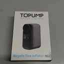 Tiny Pump Mini Bike Tire Pump with Gauge, 120PSI Portable Electric Bicycle Air Pump, Auto Stop, Type-C Rechargeable Battery with Presta and Schrader Valve