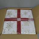 Christmas Lighted Best Gift Boxes Surprise,50 Warm White LED Lights.White Snowflake Velvet Gift Box&Red Bow,Turned On,Top of The Box Opens to Reveal Santa Claus.Indoor Christmas Home Yard Lawn Decor.