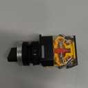 LA38-11BX22 Momentary Rotary Selector Switch, 2 Position Self-Resetting, 22mm Mounting Hole, 10A 220V/380V, Plastic