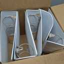 Samsill 4 Inch 3 Ring Binders, Economy Round Ring, Clear View Cover, 675 Sheet Capacity - for School, Home, Office - White, 4 Pack
