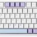 EPOMAKER Ajazz AK820 Pro 75% Wireless Mechanical Keyboard with TFT Smart Display&Knob, Gasket-Mounted Gaming Keyboard, Bluetooth/2.4GHz/USB-C Wired (Purple, Gift Switch)