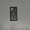 TOCOL for Samsung Galaxy S22 Ultra Case Magnetic, [Wireless Charging Compatible ][Military Drop Protection] Translucent Matte Back Cover for S22 Ultra, Black