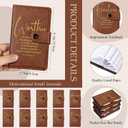 Spakon 60 Pcs Mother's Day Christian Gifts Bulk Leather Prayer Journal Religious Scripture Notebook with Bible Verse Pens for Graduation Coworker Women Men Church Members (English Bible Words)