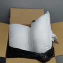 Amazon Basics Down Alternative Pillow for Back Side Sleepers, Medium Density, Standard Size, 26" x 20", 2-Pack, White