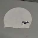 Speedo Unisex-Adult Swim Cap Silicone Elastomeric (White)