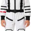 Astronaut Costume for Kids Halloween Party Dress Up Space Gifts (5-7 Years)