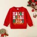 Toddler Girl Christmas Outfit Santa Claus Sweatshirt+Tutu Gauze Skirts Winter Clothes 1-7 Years (2-3T, New-red-christmas Tree)