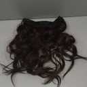 KooKaStyle Invisible Wire Hair Extensions with Transparent Headband Adjustable Size 4 Secure Clips Long Wavy Synthetic Hair Secret Wire Hairpiece 20 Inch Reddish Chocolate Brown for Women