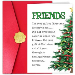 2 x Funny Christmas Card for Friend, Merry Christmas Card for Men Women, Funny Xmas Cards Gift (#33)