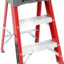 Louisville Ladder 2-Foot Fiberglass Step Stool Industrial, 300-Pound Load Capacity, Type IA, FS1502