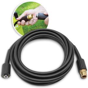 Sun Joe SPX-25H Pressure Washer Hose, 25 ft Extension Hose for SPX Series, M22-15 MM Connectors, up to 2,300 PSI, Weather-Resistant, Manufacturer Original
