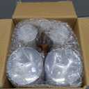 I00000 200 Pack Gold Plastic Cups, 9 Oz Elegant Clear Plastic Cups Gold Rimmed Disposable Wine Glasses Fancy Disposable Party Cup Wedding Cup Drinking Tumblers Cocktail Glasses Perfect for Party