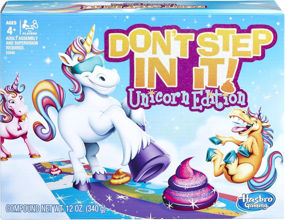 Hasbro Gaming Dont Step in It Game, Unicorn Edition, 4 Years & up