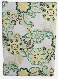 Waverly Home Vinyl Tablecloth Yellow Teal Floral Indoor Outdoor 52 x 90 (2 Pack)
