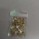 Choupee 48PCS Big Sew On Glass Rhinestone Gold Metal Back Sew on Gems Jewels Mixed Shapes for Costume, Clothes, Garments, Dress, Earring, Belt and Shoes (Gold Setting / Crystal Clear)