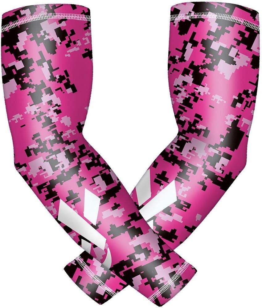 DOVICK Elbow Compression Arm Sleeve For Men & Women 2pcs/pack Youth & Adult 6 Sizes Baseball Football Basketball Sports