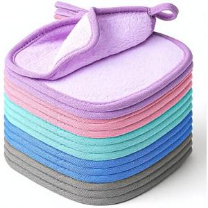 7PCS Makeup Remover Cloths Reusable 6 X 6 Inch Makeup Remover Cloths Pads Make up Towels Reusable Erase Your Face for Women Face