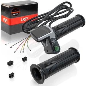1PZ HA3-GP6 36V Throttle Grip Waterproof LCD Display Handle Twist Grip Clamp Replacement for Electric Bike Scooter