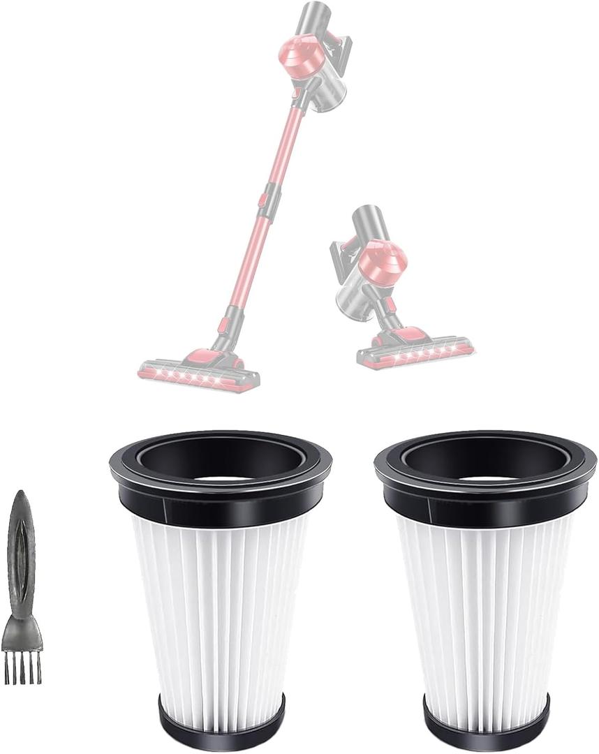 2 Pack Hepa Filters Replacement Compatible with Iwoly C150 Cordless Vacuum Cleaner, Washable Filters Works on Iwoly 18000Pa Cyclone Vacuum.