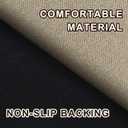 Ultra Thin Door Mat Indoor Entrance 24"x36", Welcome Mat, Khaki