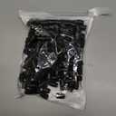 CooBigo 100pcs Black Plastic Buckles Lanyard Safety Breakaway Pop Barrel Connectors for Paracord & Ribbon Lanyards Necklace