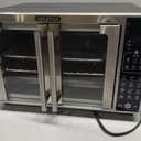 Gourmia Air Fryer French Door Toaster Oven - 6-Slice Capacity, LED Display with 19 Cooking Presets, Stainless Steel