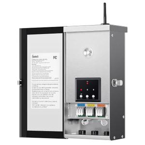 DEWENWILS 300W Wi-Fi Low Voltage Landscape Transformer with 3 Zones, 2.4GHz Smart Low Voltage Transformer, 120V AC to 12V/14V AC, Landscape Lighting Transformer for Outdoor Lights, LED Lights