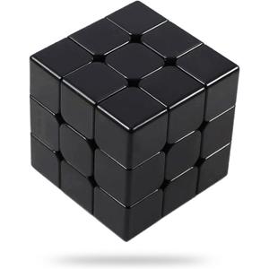 Blank Speed Cube 3X3, Puzzle Toys, Stress Relieve Toys, Classroom Prizes and School Rewards (Black)
