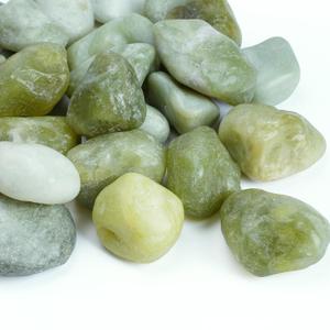 15lbs Jade Pebbles for Indoor Plants, 1-2 Inch Plant Rocks for Pots Indoor, Decorative Garden Rocks Outdoor Landscaping, Polished Natural Stone for Walkways, Yard, Vases, Crafts