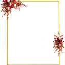 Asee'm 6.6FTx5.2FT Gold Wedding Arch Backdrop Stand Square Metal Rectangular Arch Frame for Ceremony Party Birthday Bridal Baby Shower Anniversary Arbor Balloon Decoration, 6.6x5.2ft