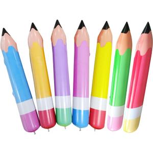 7pcs 27 Inch Giant Large Inflatable Pencil Balloon, Back to School Graduation Decor Hanging Inflatable Pencil Classroom Decoration for Back to School Classroom Garden Room Birthday Party Decorations.