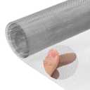 uxcell Stainless Steel Woven Wire Mesh, 16"x47" 304 Metal Screen Mesh Roll, 20 Mesh Wire Mesh Window Screen Mesh for Wall, Hole, Garden, DIY Project