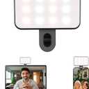 Mini Portable Selfie Light for iPhone: Rechargeable Phone Fill Lights, Ring Light for Camera Picture, Makeup Photo, Video Conferences, Laptop Use, Zoom Meetings, TikTok, Vlog Photography