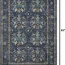 Loloi Rifle Paper Co. Courtyard Collection COU-04 Navy 2'-3" x 3'-9" Accent Rug feat. CloudPile