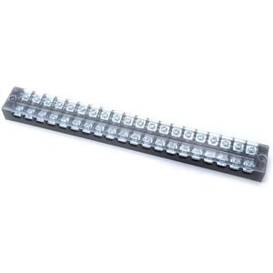 Sscon 1Pc 600V 25A 20 Position Dual Row Wire Barrier Block Terminal Strip TB-2520