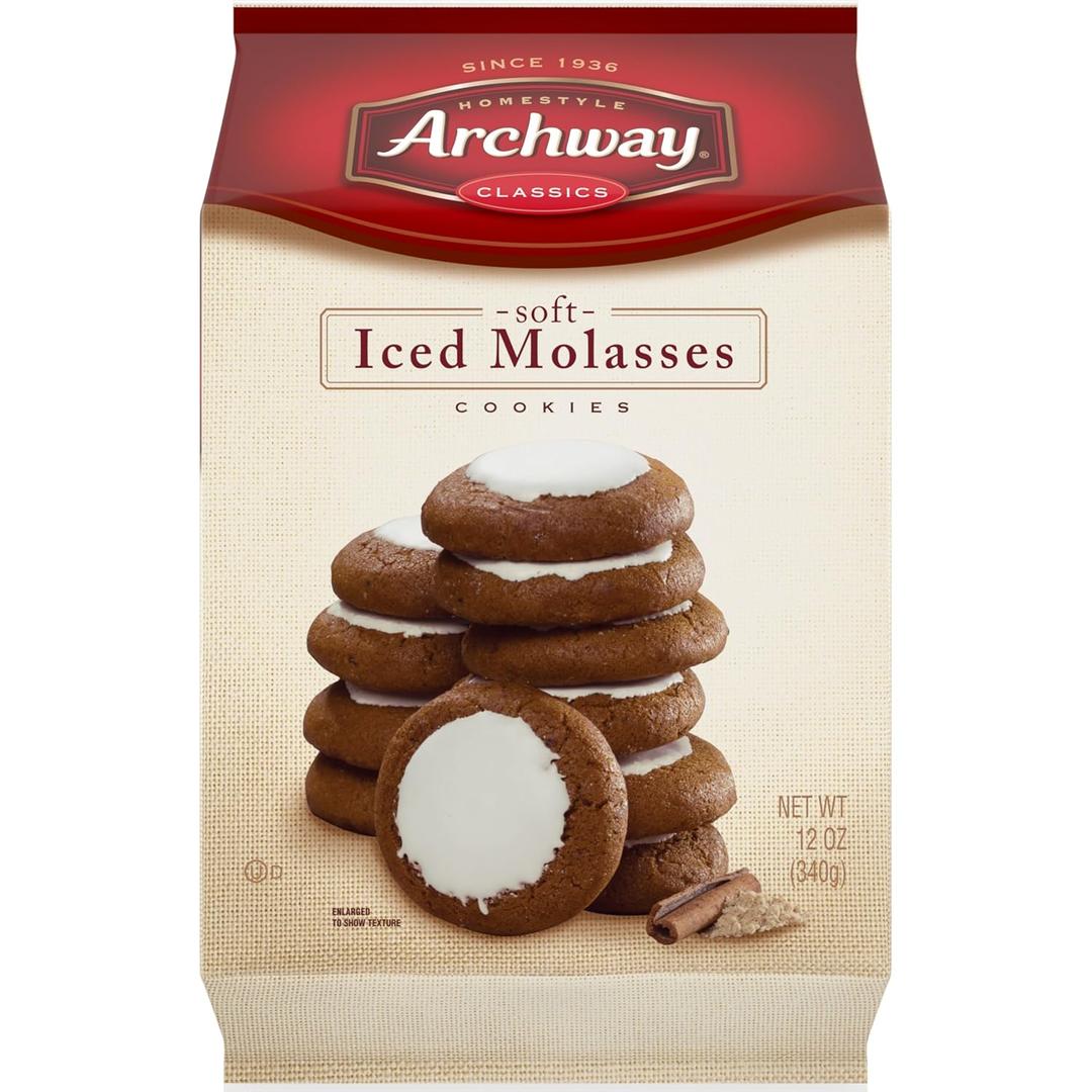 Archway Cookies, Classic Soft Iced Molasses Cookies, 12 Oz, BBD 07/18/2026