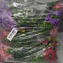 Elyum Artificial Flowers for Outdoors, 36 Bundles Mixed Colors Fake Outdoor Flowers for Decoration, UV Resistant Realistic Artificial Flowers Plants for Outside Planters Garden Porch Patio Decor