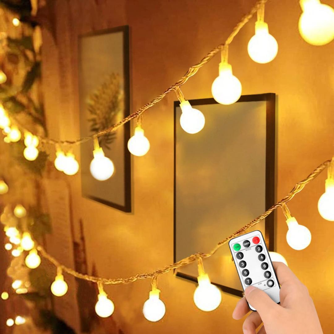 Outdoor String Lights, Led Patio String Lights, Waterproof, Weatherproof, Shatterproof Outdoor String Lights for Patio, Porch, Backyard, Garden Decor 1.5m(Warm White), Letters A 4mm