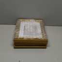 Yaetm 8x10 Picture Frame Matted to 5x7 Set of 4, 1.4 Wide Molding & Rustic Gold Photo Frames 8 x 10 with Tempered Glass, Display on Tabletop & Wall Mounting (4 pack, Gold)