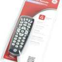 GE Universal Remote Control for Samsung, Vizio, LG, Sony, Sharp, Roku, Apple TV, TCL, Panasonic, Smart TVs, Streaming Players, Blu-ray, DVD, 4-Device, Silver, 33709