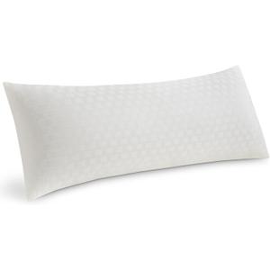 Leeden Full Body Pillow for Adults, Soft and Fluffy Long Pillow Insert, Breathable Pillow for Side Sleepers and Bed Support 20x54 Ivory White