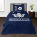 Northwest NHL Quilted Throw Blanket with Sham, Soft Cozy Bedding, All Seasons, 60 x 80 inches