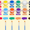 12PCS Mini Paint Set for Kids & Adults - Washable Acrylic Paint Strips