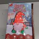 COMIN 6FT Christmas Inflatables Gnomes Outdoor Decorations Blow Up Gnome with Built-in LEDs for Indoor Outdoor Yard Lawn Garden Decoration